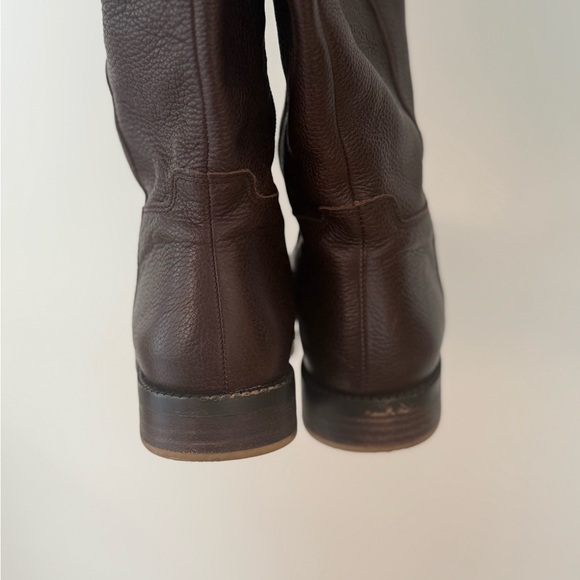 Like New! Franco Sarto Brown Leather Knee-High Boots wide calf - Picture 8 of 9
